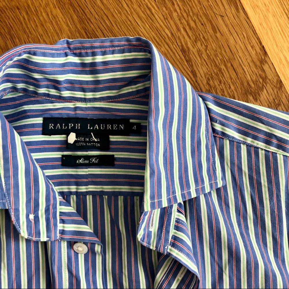 {Ralph Lauren} multicolor stripe button down